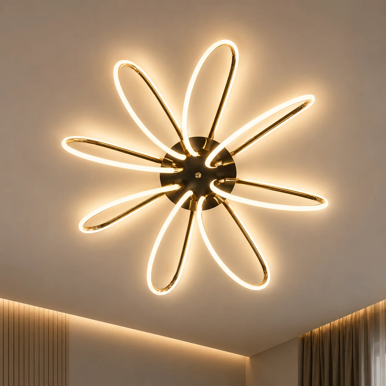 Flower Design LED Chandelier